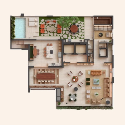 Sofia Campo Belo - Planta 644m² - Duplex superior Sofia Campo Belo - Planta 644m² - Duplex superior