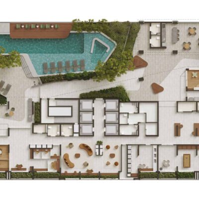 Metropolitan by Lindenberg - Implantação 4º pavimento Metropolitan by Lindenberg - Implantação 4º pavimento