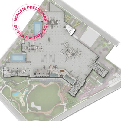Preliminar - Jardim da Hípica - Implantação - 2º pavimento geral Preliminar - Jardim da Hípica - Implantação - 2º pavimento geral