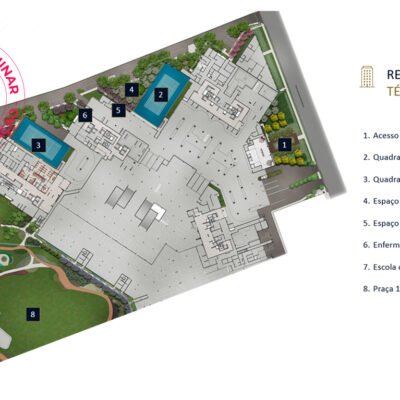 Preliminar - Jardim da Hípica - Implantação - Térreo Preliminar - Jardim da Hípica - Implantação - Térreo