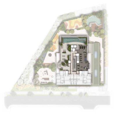 Casa Nacional - Implantação 36º pavimento Casa Nacional - Implantação 36º pavimento