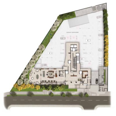 Casa Nacional - Implantação térreo Casa Nacional - Implantação térreo