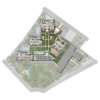 Jardim da Hípica - Implantação 4º pavimento Jardim da Hípica - Implantação 4º pavimento