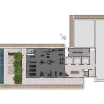 Terrare Studios Moema - Implantação 27º pavimento Terrare Studios Moema - Implantação 27º pavimento