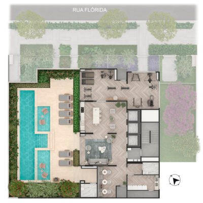 Casa Senses Apartments - Implantação 3º pavimento Casa Senses Apartments - Implantação 3º pavimento