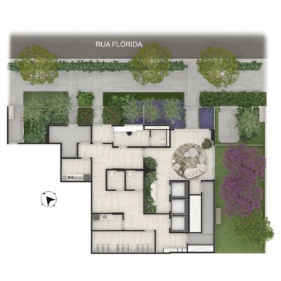 Casa Senses Apartments - Implantação térreo Casa Senses Apartments - Implantação térreo