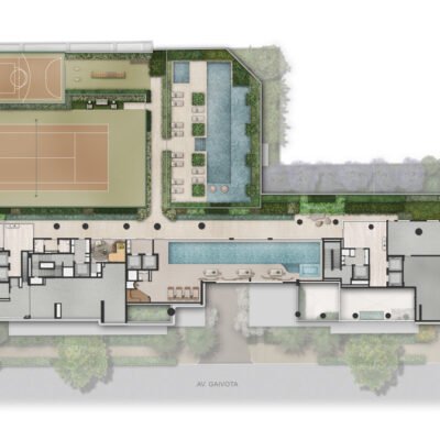 La Galerie - Implantação 2º pavimento La Galerie - Implantação 2º pavimento