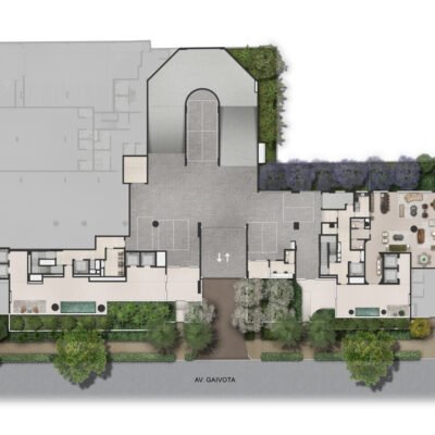 La Galerie - Implantação térreo La Galerie - Implantação térreo