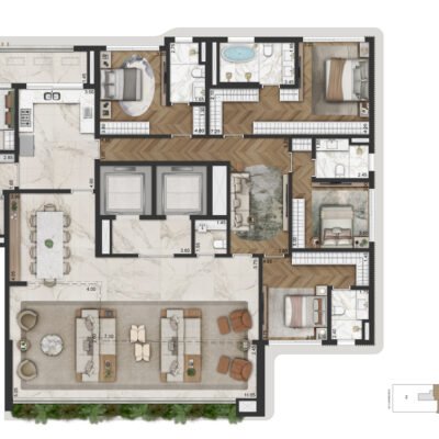 La Galerie - Planta 283m² - Tipo La Galerie - Planta 283m² - Tipo