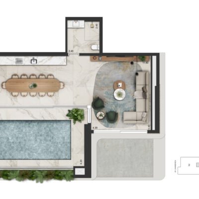 La Galerie - Planta 442m² - Casa superior La Galerie - Planta 442m² - Casa superior