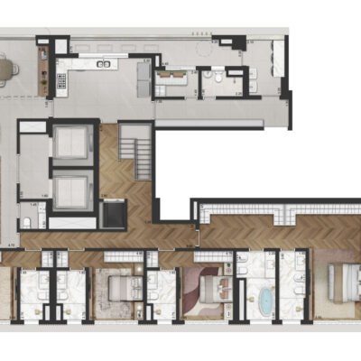 La Galerie - Planta 569m² - Casa superior La Galerie - Planta 569m² - Casa superior