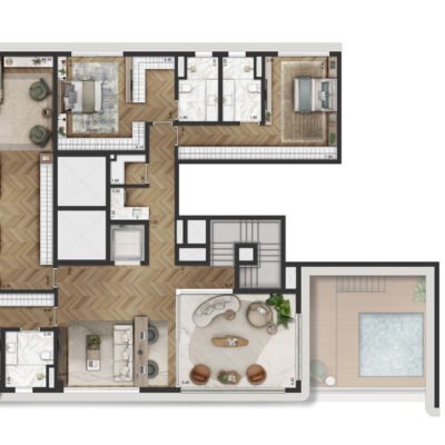 La Galerie - Planta 649m² - Duplex superior La Galerie - Planta 649m² - Duplex superior