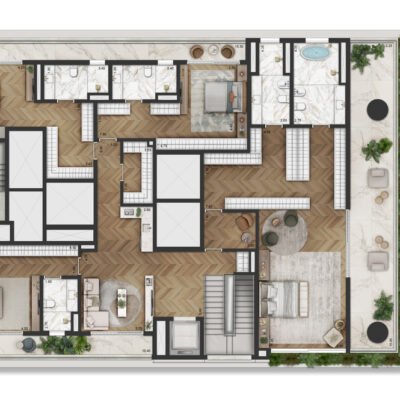 La Galerie - Planta 770m² - Duplex superior La Galerie - Planta 770m² - Duplex superior